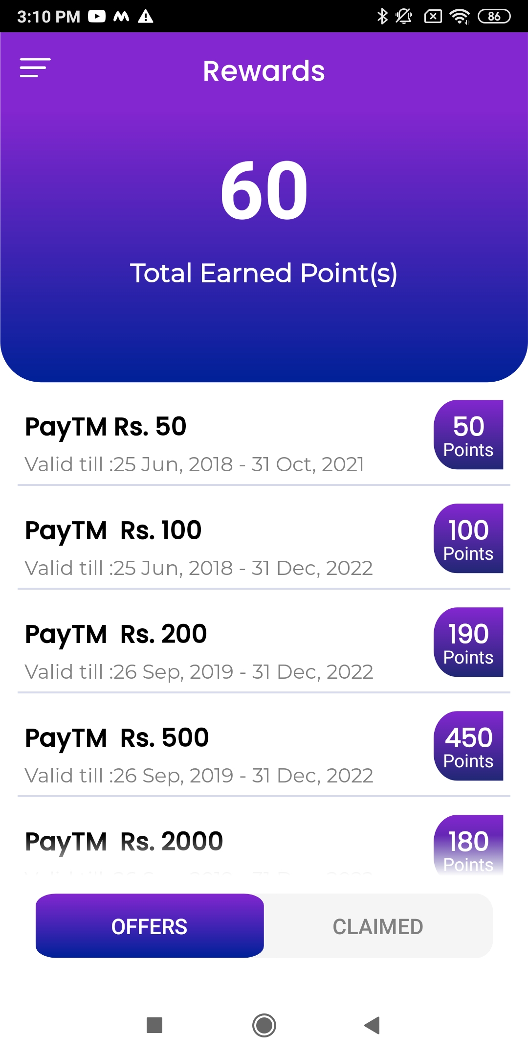 reward point